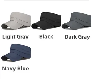 Detailed comparison of quick-dry sun hats in light grey, black, dark grey, and navy blue