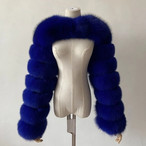 Women Faux Fur Bolero Shrug Long Sleeve Fluffy Cropped Jacket Shawl For Evening Party Winter Elegant