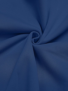 Detailed macro view of dark blue heavy-duty knit fabric texture on men's cargo pants
