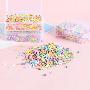 Lot de pépites colorées en pâte polymère pour loisirs créatifs et décoration de gâteaux
