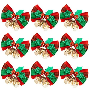 Weihnachtsbaum Mini Schleife Glocke Haengende Dekoration Geschenkbox Kranz Zubehoer 9Stk