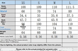 Tableau des tailles détaillé pour ensemble tailleur femme avec mesures du XS au L