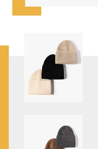 Detail showing thick ribbed knit texture and warm cuff on colorful beanie hats