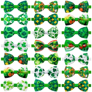 Collezione di 21 papillon per animali con trifogli e motivi per San Patrizio