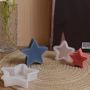 Stampi in silicone fai-da-te per stelle 3D in varie dimensioni per resina o candele