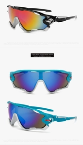 Detail of sports cycling sunglasses with adjustable nose pads and rubber temple tips