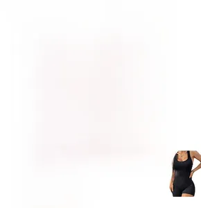 Detail of seamless black yoga bodysuit featuring high-stretch fabric and lift-up effect