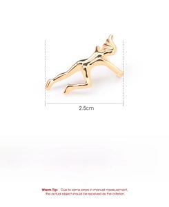 Detail view of skeleton hand ear cuff specifications with dimensions and alloy material info