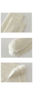 Detailansicht der Socken mit elastischem Bund, 3D-Ferse und verstärkter Zehenpartie