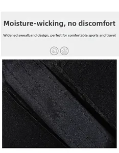 Detail view of the widened moisture-wicking sweatband inside a warm winter flat cap