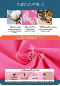 Details aus rosa Baumwolle mit Einhorn-Stickerei und atmungsaktiver Strickstruktur