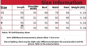 Detailed size chart for women's diamond pattern vest showing length and bust in CM