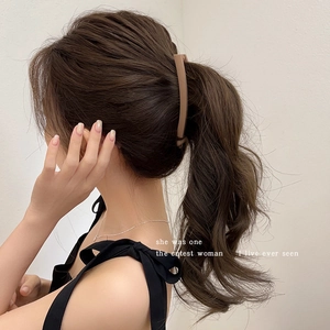 Banana Hair Clip Matte Plastic Vertical Ponytail Holder Non-Slip Simple Korean Style Elegant Hair Accessory For Women