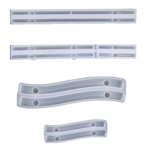 DIY silicone resin tray handle molds in 4 styles for resin casting crafts
