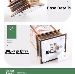 Detail view of the vintage bronze base featuring battery compartment and non-slip pads
