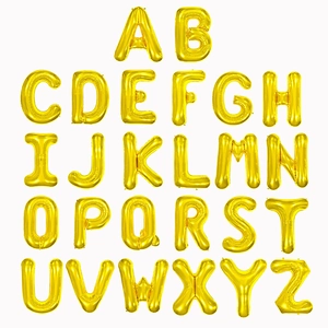 Alphabet Letter Balloons Aluminum Foil Metallic Gold Silver Party Decor Birthday Wedding Celebration Anniversary