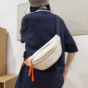 Chest Bag Waterproof Nylon Crossbody Fanny Pack Casual Streetwear For Men Adjustable Strap Lightweight
