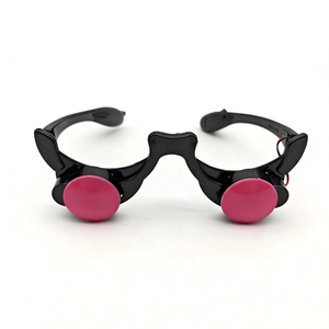 LED Reaper glowing glasses with pink circular lenses for Halloween party props