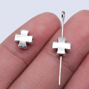 Cross Spacer Beads Alloy Metal Small Hole For DIY Bracelet Necklace Jewelry Making Handicraft Accessories