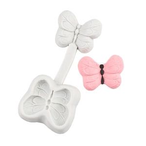 Stampo in silicone a forma di farfalla e crisantemo per decorazione torte fondente DIY