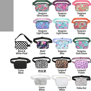 Waterproof Nylon Fanny Pack Adjustable Belt Bag Lightweight Crossbody Chest Pouch For Outdoor Running Travel Sports