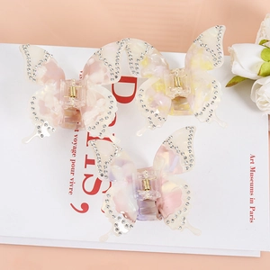 Butterfly Hair Claw Clip Acetate Rhinestone Large Shark Hair Grip Elegant Styling Accessory For Women Girls