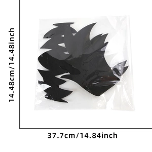 Halloween felt decoration with devil skull pumpkin motifs, dimensions 14x37cm