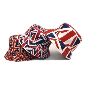 Bucket Hat British Flag Print Union Jack Reversible Cotton Polyester Sun Protection Fashionable Outdoor Unisex Headwear