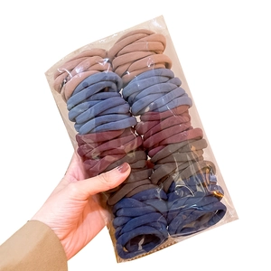 Elastic 4.5cm hair bands set in assorted colors with high-stretch towel fabric material