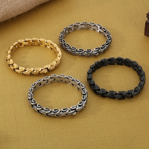 Retro Drachenknochen-Kettenarmbänder für Herren in Gold, Silber, Schwarz und Antiksilber