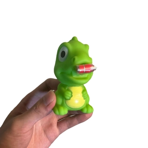 Funny green frog squeeze toy with big eyes and red tongue for stress relief and kids play