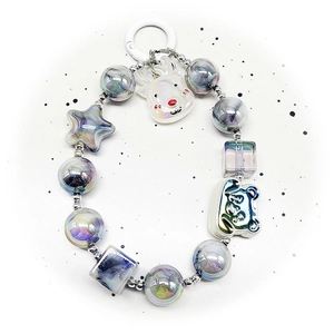 UV plated gradient star beads and charms for DIY jewelry and phone accessories