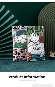 Artistic PU leather glasses pouch with Van Gogh and Picasso style prints and soft texture