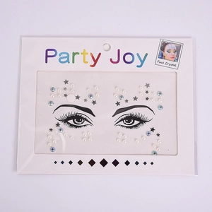 Party Joy Face Crystal set with pearls and rhinestones for festive makeup looks