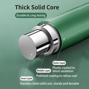 Durable stainless steel drying rack with three-layer anti-rust green coating design