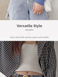 Versatile brown leather belt with gold buckle styled on casual denim and houndstooth blazer