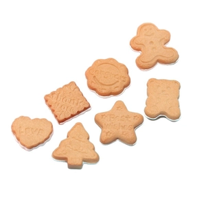 DIY creative miniature resin biscuit set with 7 shapes for Christmas and cream glue crafts