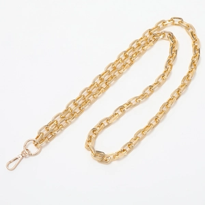 Crossbody gold metal chain strap with lobster clasps for DIY mobile phone cases