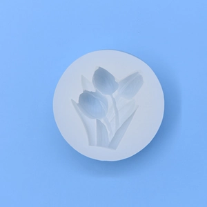 Stampo in silicone a forma di fiore per fondant e cioccolato con design a tulipano