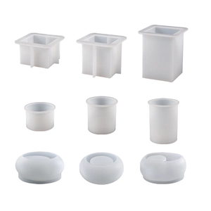 Stampi in silicone per resina in forme cilindriche quadrate e ovali per creazioni fai-da-te
