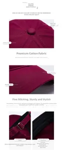 Dettaglio del cappellino bordeaux con ricamo e fibbia di regolazione in metallo retrò