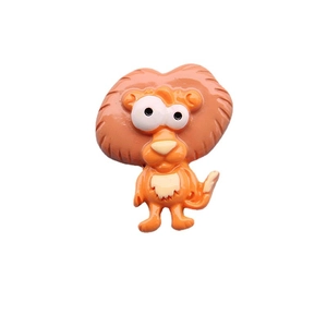 Cartoon lion resin flatback charm for DIY phone cases and hair accessories for kids