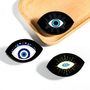 Evil Eye Hair Claw Clip Acrylic Shark Hairpin Mystical Ethnic Style Accessories For Women