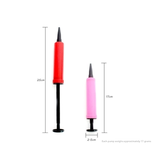 Pompa a mano portatile da 17g per palloncini con lunghezze 17cm chiusa e 25cm estesa