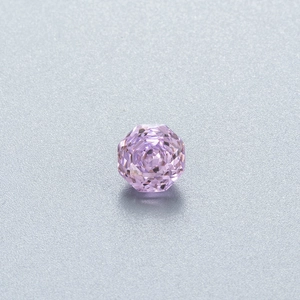 Pink octagonal cut gemstone with precise facets and high clarity for DIY jewelry making