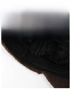 Detailed view of the wide moisture-wicking sweatband and thick fleece lining inside the cap