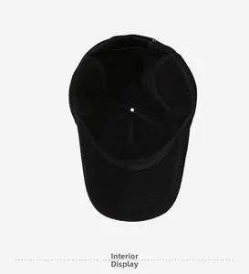 Interior detail of winter baseball cap with plush lining and foldable earflaps for warmth
