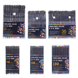 0.4mm Fineliner color pen set in multiple pack sizes for drawing and sketching