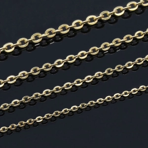 Minimalist Stainless Steel O-Chain Necklace 18K Gold Plated Basic Link Chain With Lobster Clasp For Unisex