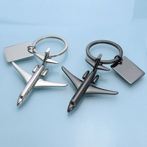Fighter Jet Keychain Zinc Alloy Model Aircraft Pendant With Metal Ring Aviation Theme Creative Gift For Pilots Men